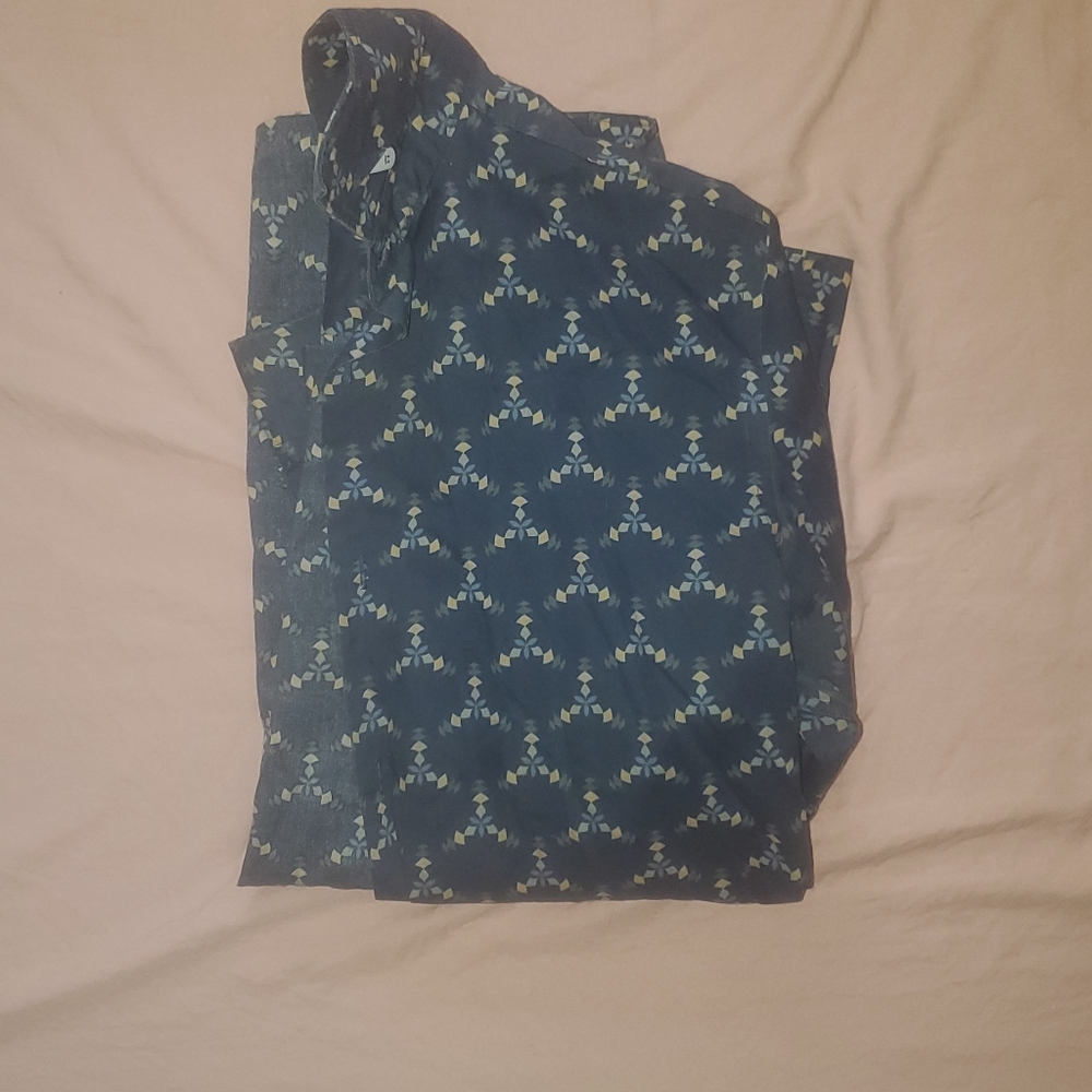 Haggar men's shirt blue pattern
